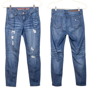 STANDARDS & PRACTICES Medium Wash Skinny Boyfriend Jean Distressed Women's 26